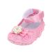 Chinatera Baby Shoes Girls Canvas Floral Shoes Anti-slip Infant Sole Shoe(Pink)(11)
