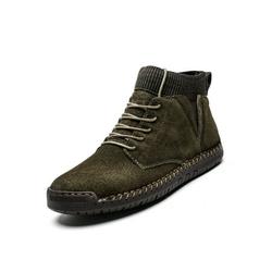 Mans Casual Shoes Boots High Top Sneakers Thickening Loafers Winter Cotton Shoes