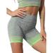 MAWCLOS Womens High Waist Biker Shorts Quick Dry Heather Stretch Athletic Workout Short Pants Ladies Soft and Skin Friendly Absorbent Pants