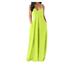 Xingqing Women Summer Female Maxi Dress Casual Plus Size V-Neck Sleeveless Printed Long Dresses