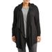 Women's Plus Size Knit Hooded Cardigan