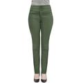 Hybrid & Company Women's Butt Lift V3 Super Comfy Stretch Denim Jeans, P45066SKX-OLIVE-18