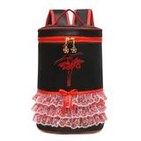 Zewfffr Sequins Dancer Print Ballet Backpacks Kids Girls Sports Duffle Bags (Black)