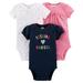 Child Of Mine By Carter's Short Sleeve Bodysuits, 3-pack (Baby Girls)
