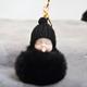 Cute Nipple Knitted Hat Sleeping Baby Doll Fake Fur Fluffy Lovely Ball Keychain Bag Key Rings Car Key Pendant Ornaments Gifts Style 16