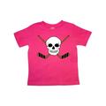 Inktastic Hockey Sports Funny Skull Toddler Short Sleeve T-Shirt Unisex