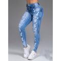 NHT&WT Womens Mid-Waist Skinny Jeans Distressed Jeggings Trousers Stretch Ripped Hole Denim Pants Plus Size