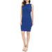 MICHAEL Michael Kors Womens Sweater-Lace Sheath Dress XX-Small Twilight Blue