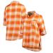 Tennessee Volunteers Concepts Sport Women's Headway Plus Size Rayon Flannel Long Sleeve Button-Up Shirt - Tennessee