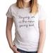 7 ate 9 Apparel Women's Funny Stay in Quarantine White T-Shirt Large