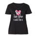 Inktastic My Dalmatian is My Valentine Adult Women's Plus Size V-Neck Female