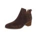 Dr. Scholl's Womens Amara Suede Almond Toe Booties