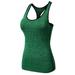 Women's Workout Sports Vest Tank Tops Quick-Dry Running Yoga Gym Fitness T-Shirt