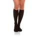 Jomi Compression Knee High Collection, 15-20mmHg Opaque Closed Toe 130 (X-Large, Black)