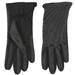 Fownes Womens Black Leather Look Driving Gloves with Metallic Stitching - Size - Large/X-Large