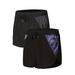 CVLIFE Mens 2 Pack Workout Running Shorts with Briefs Liner Quick Dry Athletic Shorts Black Lightweight Loungewear Zip Pocket Short