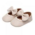 Jolly Baby Girls Mary Jane Flats with Bowknot Non-Slip Toddler First Walkers Princess Dress Shoes
