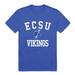 W Republic 539-297-RYL-04 Elizabeth City State University Arch T-Shirt, Royal Blue - Extra Large