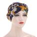 SANWOOD Turban Hat Elastic Women Tie Dye Braid Muslim Turban Hat Hijab Cap Hair Scarf Headwear