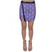 Lush Diamond Pattern Formal Overlap Jacquard Structured Sexy Mini Skirt