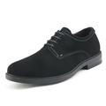 Bruno Marc Men's Suede Leather Dress Oxfords Shoes Casual Lace Up Wing Tip US Sneakers LG19001M BLACK Size 9