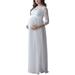 Womens Lace Prom Gown Maternity Maxi Dress Wedding Party Dress Photography Prop Clothes