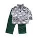 Carters Infant Baby Boy Grey Bear Fleece Corduroy Pants 2 Piece Outfit Set 18M