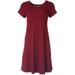 Lexington Avenue Solid Ribbed T-shirt Dress