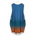 Women's Plus Size Dress Women Summer Sleeveless Loose Print Pocket O-Neck Casual Dress Plus Size Dress