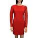 bebe Red Lace Detailed Sheath Dress (10)