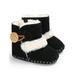 Baby Girl Boy Winter Warm Plush Half Boots Infant Toddler Soft Sole Shoes