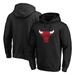 Chicago Bulls Fanatics Branded Primary Team Logo Pullover Hoodie - Black