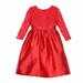 Girls Red Lace & Satin Holiday Party Special Occasion Dress 12