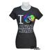 Star Wars I heart Love Star Wars Darth Vader Junior T-Shirt