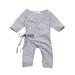 Farrubbyine8 Newborn Baby Boys Girls Romper Outfits Long Sleeve Jumpsuit