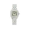 Cartier Panthere 22mm Steel Silver Roman Dial Quartz Ladies Watch W25033P5 Pre-Owned