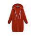 Women's fall/winter mid-length hooded long-sleeved sweater women jacket OLRIK W833