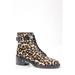 Laurence Dacade Womens Leopard Solene Combat Boots Brown Black Size 35.5 5.5