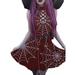 Women's Gothic Style Dress Cobweb Print Sleeveless Short Dress