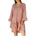 ZANZEA Women Summer 3/4 Sleeve Drop Waist Sundress Club Party Mini Dress