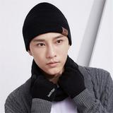 Fashion Winter Warm Accessories Hats Scarves Gloves 3-Piece Set Comfortable Woolen Hat Scarf Gloves 3-Piece Kit Trendy Simple Pure Color Clothing Cap