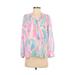 Pre-Owned Lilly Pulitzer Women's Size XXS Long Sleeve Silk Top