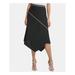 DKNY Womens Black Midi Trapeze Wear To Work Skirt Size L