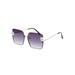 LEMETOW New Arrival Fashion Korean Style Square Half-Frame Pearl Metal Anti-UV400 Sunglasses Women Eyewear