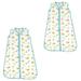 Luvable Friends Baby Boy and Girl Muslin Wearable Sleeping Bag 2 Pack, ABC, 18-24 Months