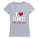 W Republic 550-369-HGY-01 Robert Morris University I Love T-Shirt for Women, Heather Grey - Small