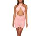 Musuos Women Bodycon Bandage Dresses Slim Fit Irregular Short Dress Party Streetwear