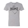 Inktastic It's Home- State of South Carolina Outline Distressed Text Adult Men's V-Neck T-Shirt Male