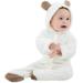 Autumn Winter Baby Clothes Baby Coral fleece Hoodies Clothes Baby Girls Boys Clothesr Newborn Toddle Baby Clothing,Cartoon Bear Warm Fleece Bodysuit,Muti-Color Optional,S-XL