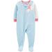 Carters Baby Girls Unicorn Dots Snug Fit Footie Pajamas